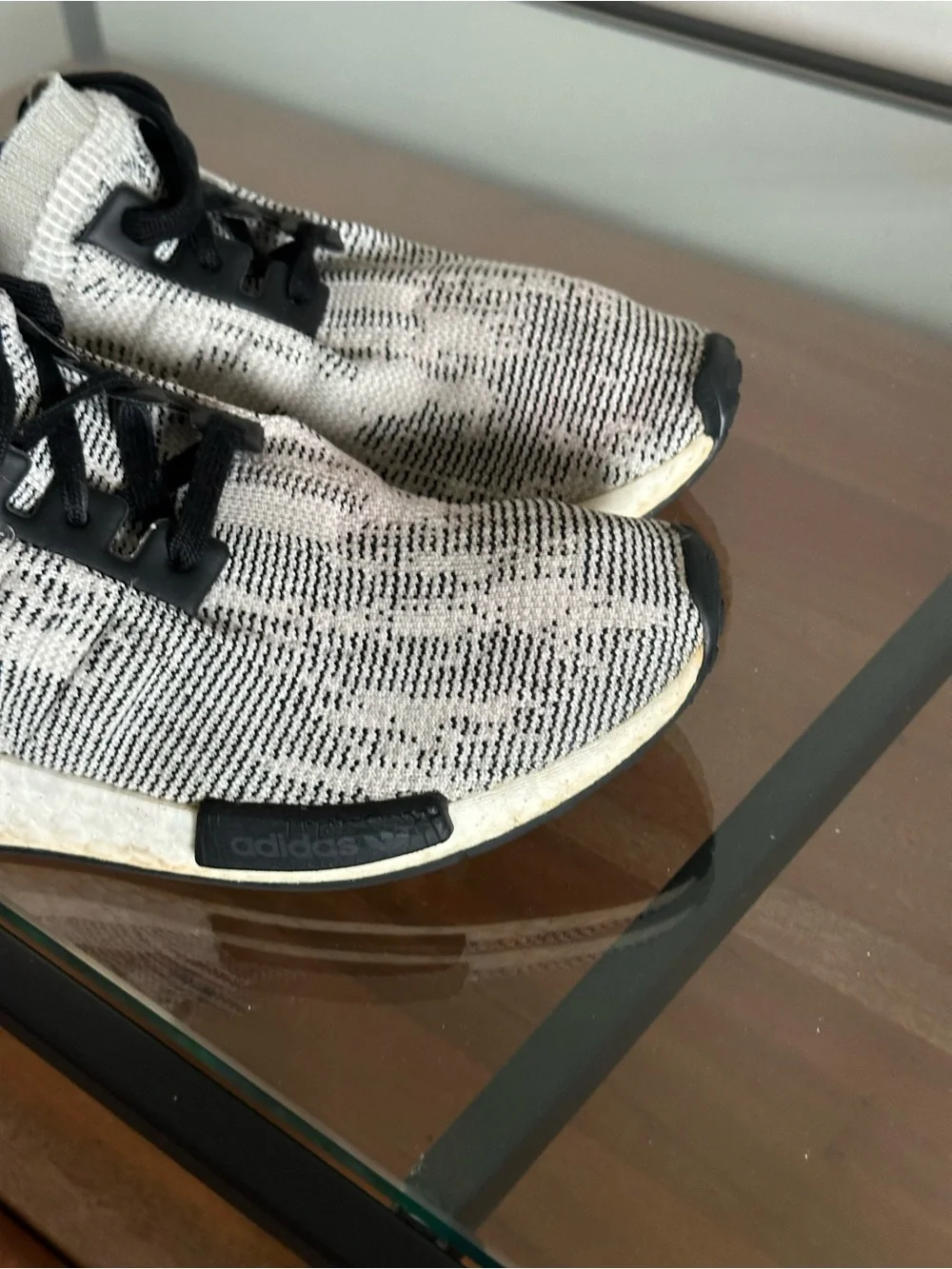 Adidas Boost NMD R1 Primeknit Sesame Black Size 9 Rare